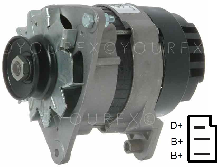 23768 Lucas 18ACR Generator 12V45A Lucas Ersättning Generatorer