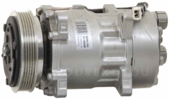 50-450-0028 - A/C Kompressor, Peugeot/Citro - Sanden Ersättning - A/C Kompressor aggregat
