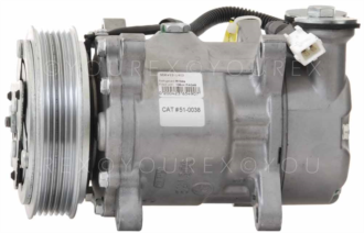 50-450-0038 - A/C Kompressor, Peugeot/Citro - Sanden Ersättning - A/C Kompressor aggregat