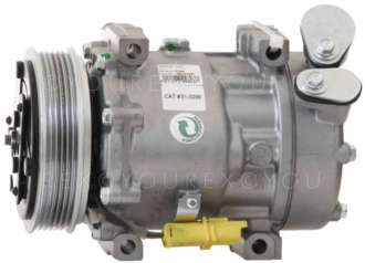 50-450-0299 - A/C Kompressor, Peugeot/Citro - Sanden Ersättning - A/C Kompressor aggregat