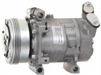 7711 134 670 - A/C Kompressor, Renault - Sanden Ersättning - A/C Kompressor aggregat