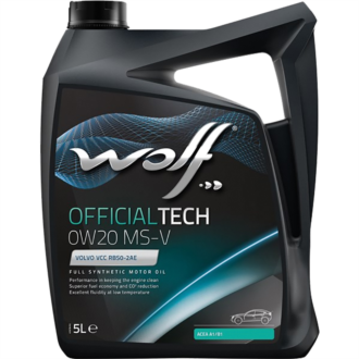 VCC RBS0-2AE - Motorolja Wolf 0W20 MS-V, 5L - WOLF OIL CORPORATION NV - Batterifrånskiljare/Startrelä