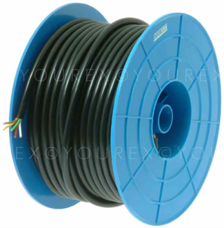 Elkabel - Kabel 5x1.5mm² x 50m/L. Svart - Tillbehör/Förbrukningsmaterial - Kabel, El Kabel