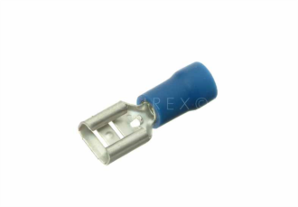 85-121-1263 - Flatstifthylsa 6.3x0.8mm, 100p - Tillbehör/Förbrukningsmaterial - Kabelskor / anslutning