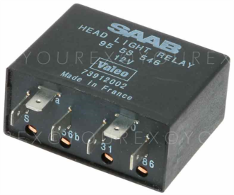 SAAB9566647 - Ljusrelä Saab 900/9000, 6stift - Tillbehör/Förbrukningsmaterial - Reläer