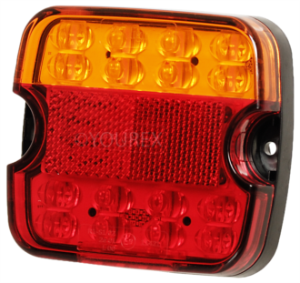 85-500-1012 - Baklykta LED 5 fun. 12V/24V,4" - Tillbehör/Förbrukningsmaterial - Bakljus