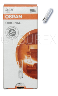 24V 1.2W - Lampa 1.2W 24V  Osram 10pack - OSRAM - Lampor OSRAM Billampor