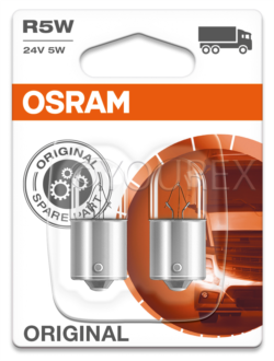 BA15s - R5W 24V Glödlampa Osram 2pack - OSRAM - Lampor OSRAM Billampor