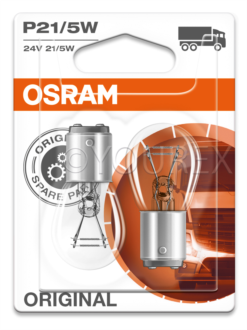 P215W Orig. - P21/5W 24V Lampa Osram 2pack - OSRAM - Lampor OSRAM Billampor
