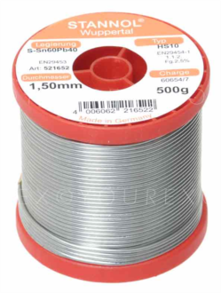 HS10 - Lödtenn 500g, 60/40 - Stannol - Förbrukningsmaterial