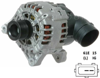 PR A14VI 22 - BMW 3/5 95>, Gen. 12V-120A - Bosch Ersättning - Generatorer aggregat.