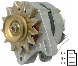 MM 63321059 - Seat Gen. 12V-55A - Marelli / Fiat Ersättning - Generatorer aggregat.