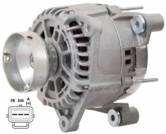 90-180-1171 - Ford Transit Gen. 12V-124A - Visteon, Ers - Generatorer aggregat.