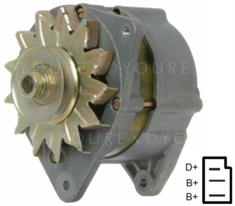 IA 0576 - Ford Gen. 12V-55A V/H - Ford, Ersättming - Generatorer aggregat.