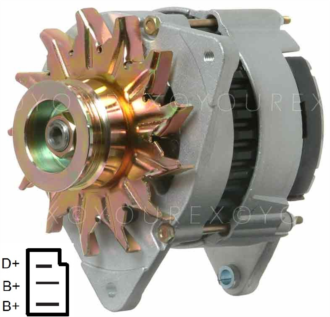111356 - Ford / MF Gen. 12V-55A - Ford, Ersättming - Generatorer aggregat.