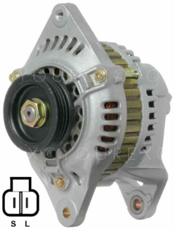 0986 037 061 - Nissan Gen. 12V-60A, (GE-3441) - Hitachi Ers. - Generatorer aggregat.