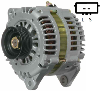 231002Y006 - Nissan Maxima Gen. 12V-100A - Hitachi Ers. - Generatorer aggregat.