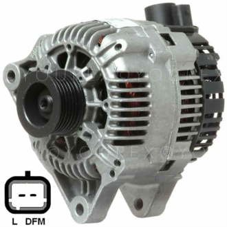 5705 5C - Peugeot 206 Generator 12V-80A - Valeo/Paris-Rhone Ersättning - Generatorer aggregat.