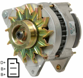 IA0728 - MF/Rover Generator 12V-70A - Lucas  Ersättning - Generatorer aggregat.
