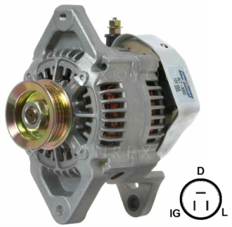 110967 - Suzuki Swift Gen. 12V-55A - Denso Ersättning - Generatorer aggregat.