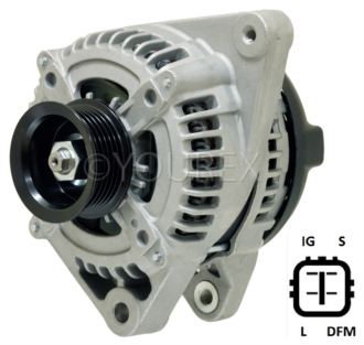 1042103660 - Lexus RX 300 Gen. 12V-130A - Denso Ersättning - Generatorer aggregat.