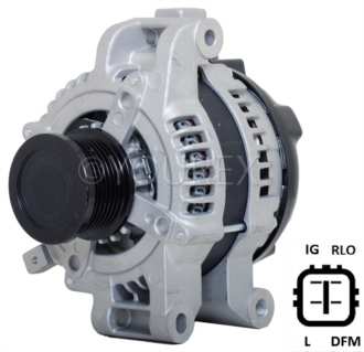 1042104770 - Toyota 2.2D Generator 12V-130A - Denso Ersättning - Generatorer aggregat.