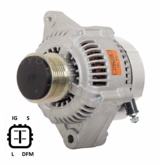 104210-8220 - Toyota Diesel Gen. 12V-80A - Denso Ersättning - Generatorer aggregat.