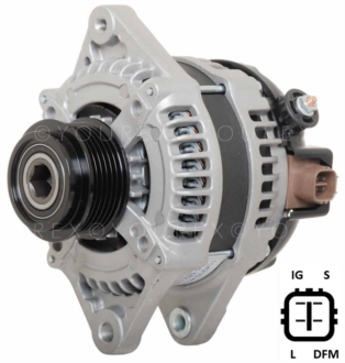 104210-5151 - Toyota 1.4D Generator 12V-100A - Denso Ersättning - Generatorer aggregat.