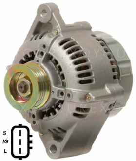 101211-4130 - Toyota 4Runner 3.4 Gen.12V-70A - Denso Ersättning - Generatorer aggregat.