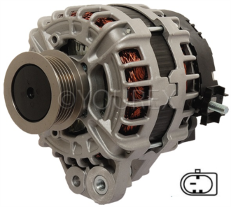0125 812 076 - Generator 12V-215A till Volvo - Bosch Ersättning - Generatorer aggregat.