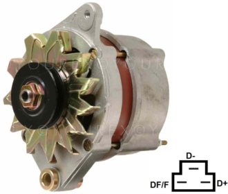 LU LRA 136 - Gen. 12V-55A passar Volvo - Bosch Ersättning - Generatorer aggregat.
