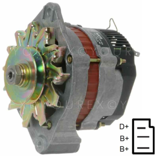 0986 031 111 - Audi/VW Generator 12V-55A - Bosch Ersättning - Generatorer aggregat.