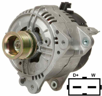 0123 505 010 - VW Generator 12V-120A - Bosch Ersättning - Generatorer aggregat.