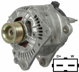 0986 040 870 - Audi/VW/Skoda gen. 12V-70A - Bosch Ersättning - Generatorer aggregat.