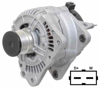 111884 - VAG Diesel Gen. 12V-90A - Bosch Ersättning - Generatorer aggregat.