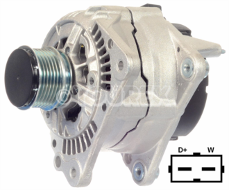 98VW 10300BA - VAG Generator 12V-90A - Bosch Ersättning - Generatorer aggregat.