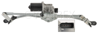 5J1 955 023D - Vindrutetorkarsystem fitsSkoda - Fan Motors manufactures - Torkarmotorer