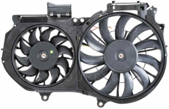 8E0 121 207J - Dubbelkylarfläkt Audi A4 6 cyl - Fan Motors manufactures - Kylarfläkt / Kondensorfläkt