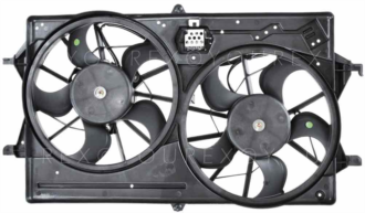 96-180-6105 - Dubbelkylarfläkt Ford Focus AC - Fan Motors manufactures - Kylarfläkt / Kondensorfläkt
