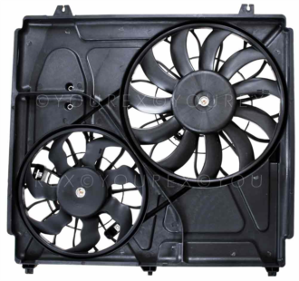 25380-3E600 - Dubbelkylarfläkt Kia Sorento - Fan Motors manufactures - Kylarfläkt / Kondensorfläkt