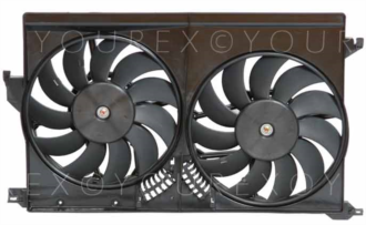 SAAB12801550 - Kylarfläkt Dubbel SAAB (AC) - Fan Motors manufactures - Kylarfläkt / Kondensorfläkt