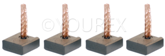 9003 337 001 - Kolsats, 7.5x18x18mm - Bosch Ersättning - Kolsatser Startm. / DC mot.