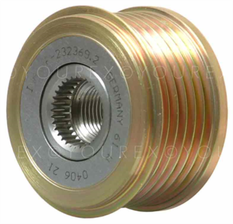 535 0059 10 - Frigångsremskiva 17x54x35, 6sp - Bosch Ersättning - Remskivor