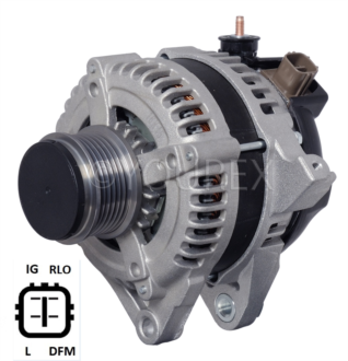 DAN 1018 - Gen.12V-100A passar Toyota - HC-Cargo - Generatorer aggregat.