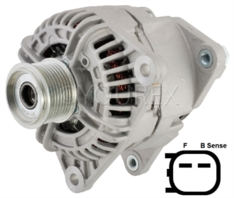 56028732 AC - Dodge Generator 12V-132A - Bosch Ersättning - Generatorer aggregat.