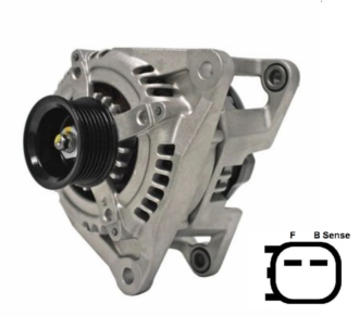 56028697AH - Chrysler Generator 12V-160A - Denso Ersättning - Generatorer aggregat.