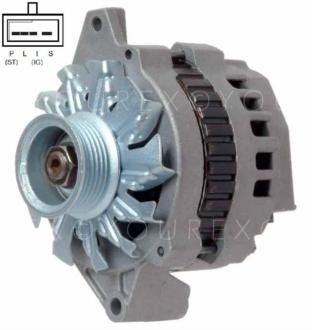 321323 - GM Generator 12V-105A - Delco Remy Ersättning - Generatorer aggregat.