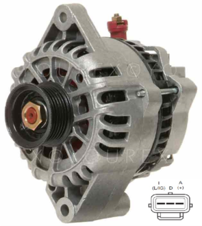 1R3Z-10346A - Ford Mustang Gen. 12V-105A - Ford, Ersättming - Generatorer aggregat.