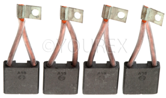 2134 320 059 - Kolsats, 8x28x30.5mm (4) - DC Motor & delar/alla fabrikat - Kolsatser Startm. / DC mot.