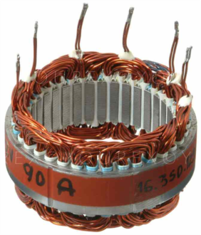 IS16350129 - Stator 12V-90/95A - Iskra / Mahle Ersättning - Statorer